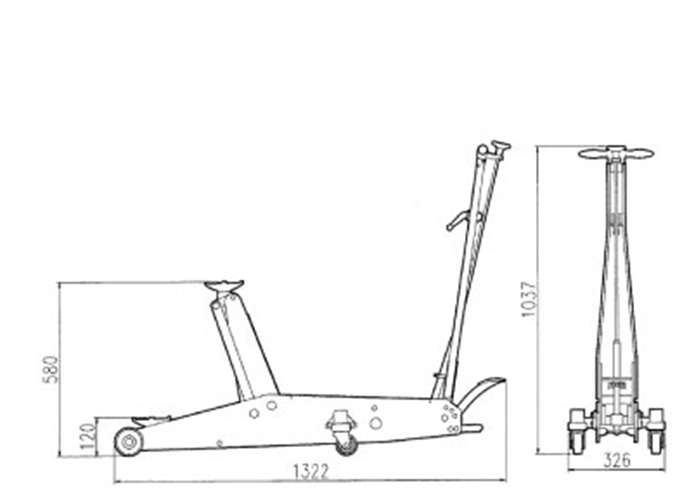 Kích cá sấu 3 tấn HIDI HDSJ3000