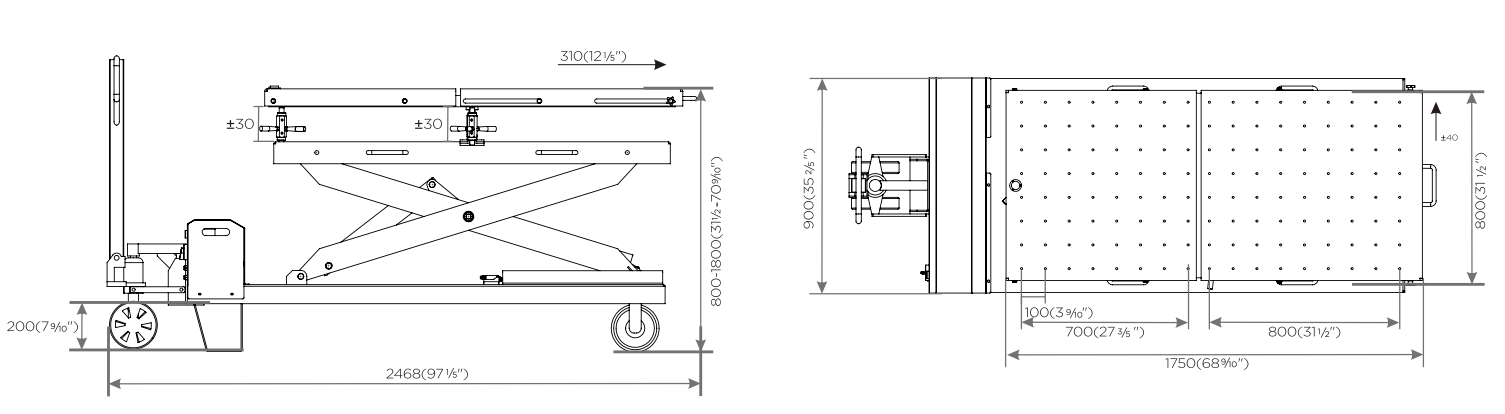 Bàn nâng PIN cho xe điện VIMET EBL01521