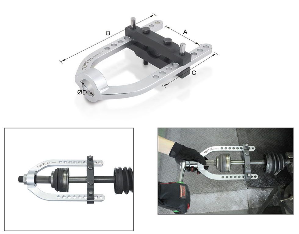 Cảo khớp nối đồng tốc CV Toptul JEAX0101 Cảo khớp nối đồng tốc CV Toptul JEAX0101