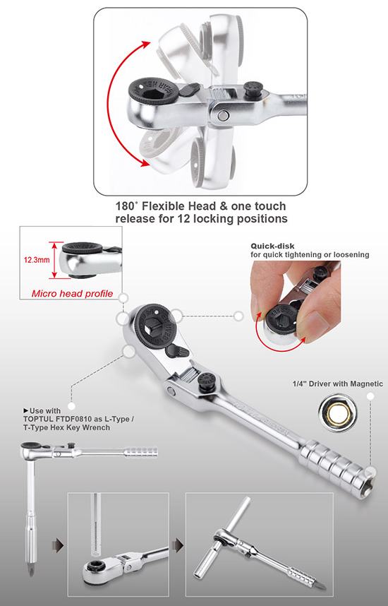 Tay vặn tự động 1/4 Tay vặn tự động 1/4