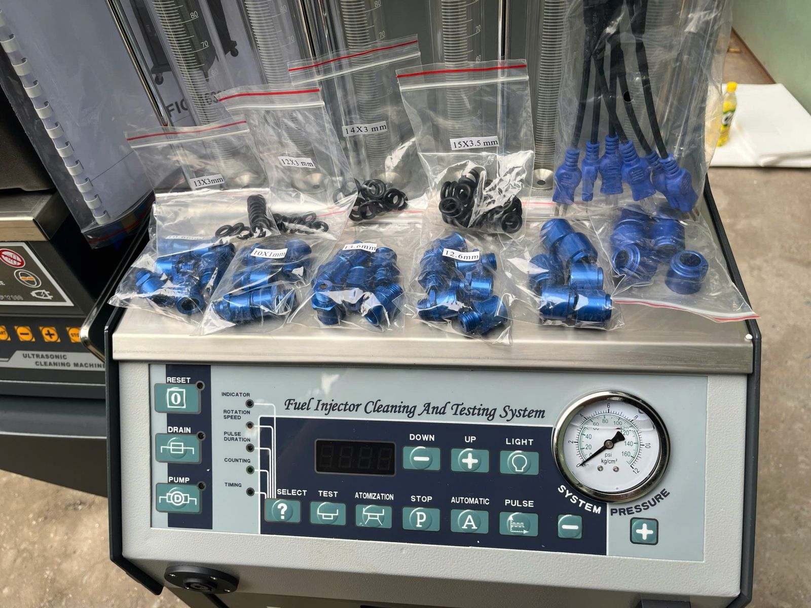 Máy kiểm tra và súc rửa kim phun điện tử VIMET FIC16306