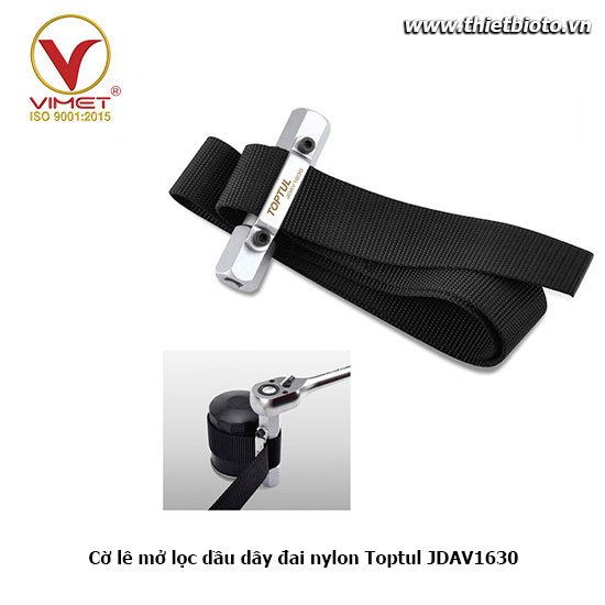 Cờ lê mở lọc dầu dây đai nylon Toptul JDAV1630