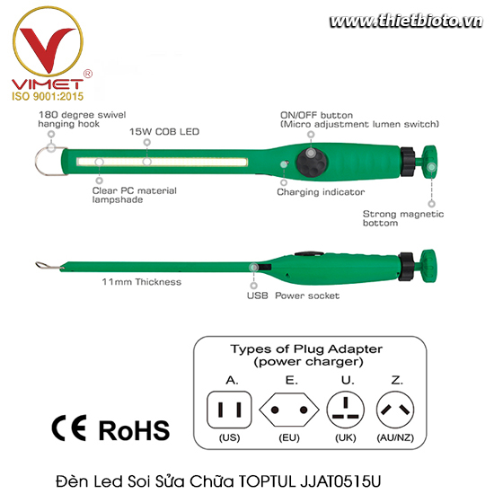 Đèn led soi sửa chữa TOPTUL JJAT0515U