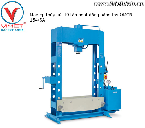 Máy ép thủy lực 10 tấn hoạt động bằng tay OMCN 154/SA